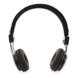 Cascos negros bluetooth serigrafiados